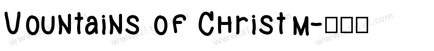 Vountains of Christm字体转换